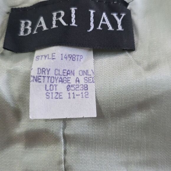 NEW BARI JAY TWO PIECE GOWN SIDE ZIPPER CLOSURE WITH JEWEL STUDDED EMBELLISHMENT - Picture 12 of 15